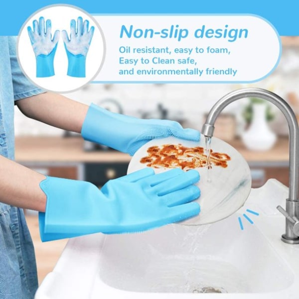 Silikone opvaskehandsker