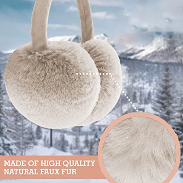 Ørevarmere, Foldbare, Fleece, Varme