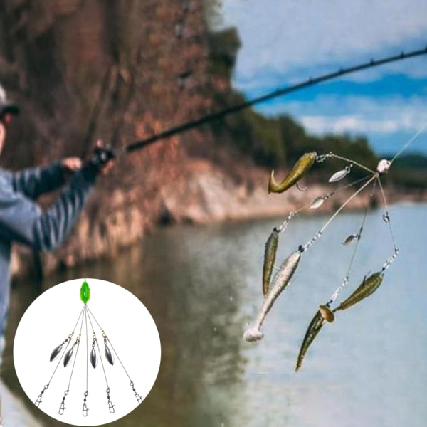 Paraply Rig Fishing Ultralet stativ bas lokker lokkemad kit