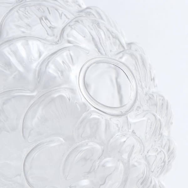 Kreativ vas i kotteform av glas för förvaring