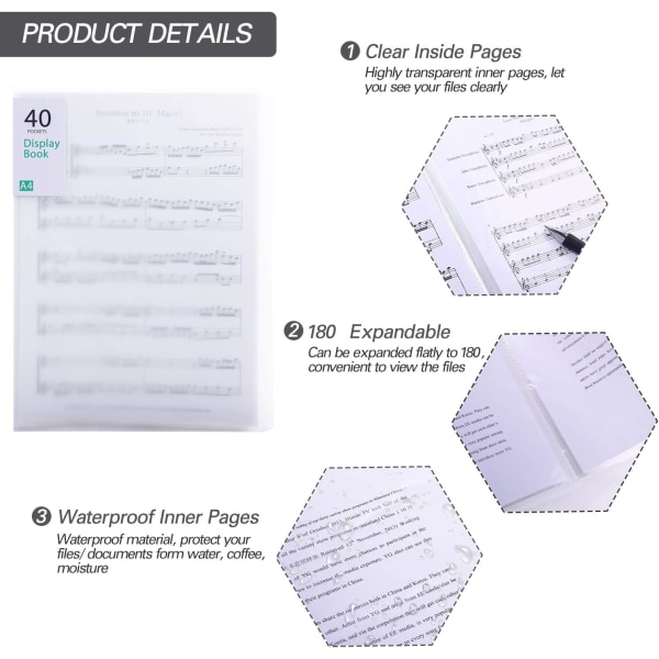 Fickor Plast Presentation Book Portfolio Folder File Folder