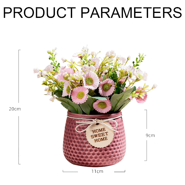 Blomsterplanter Dekoration til skrivebord Interiør til hjem og kontor