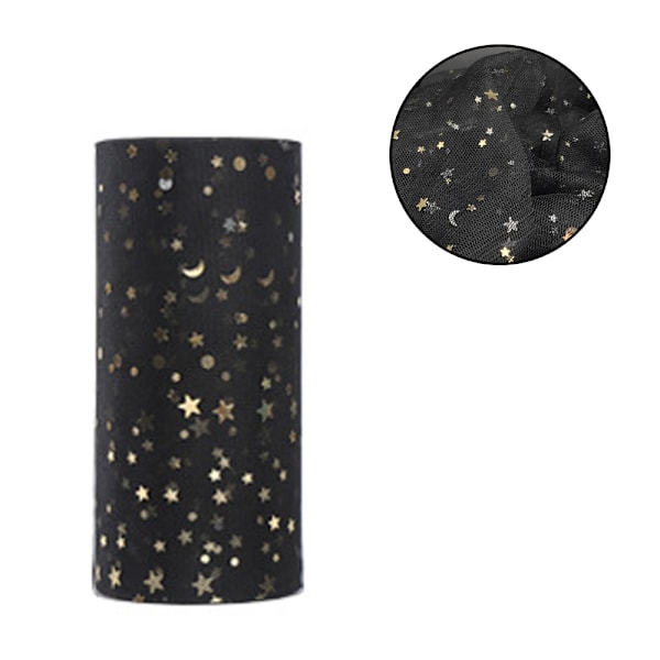 Tulle stof rulle glitter, dekorativt stof bryllup & fødselsdagsfest
