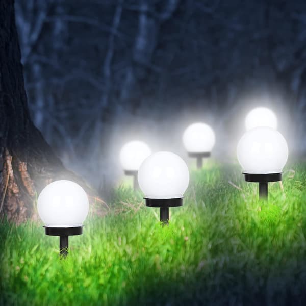 Solar hagelys vanntett solcellelampe for utendørs hage LED b