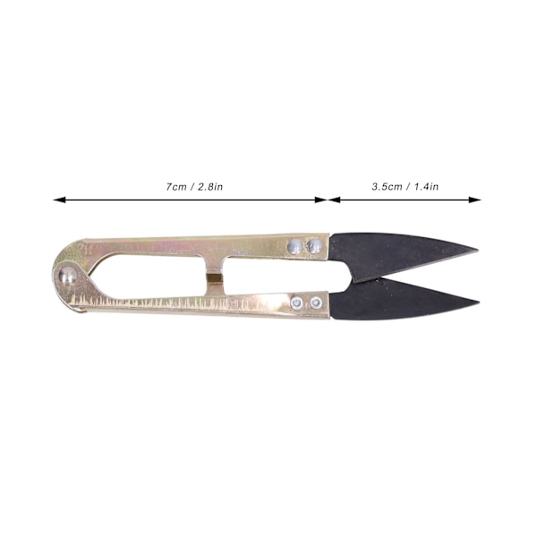 8 st U-formade saxar, bärbara, praktiska, korsstygnsbroderi, sömnad, trimningshuvud, små saxar, U-formade saxverktyg