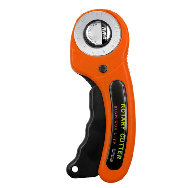 Rotary Fabric Cutter, Loop Handle Design Razor Sharp Blade 45mm Rotary Cutting Tool with Precision Engineering, Sewing Rotary Cutter for Quilting