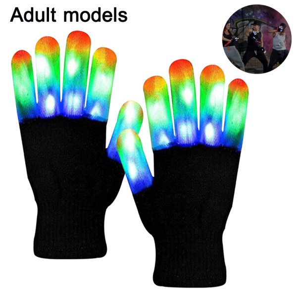 1 par Light Up Gloves LED-handskar Coola leksaker Presenter för barn