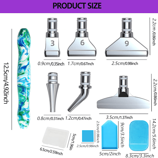 Timanttikynän lisävarustetyökalusarja DIY-maalaustyökalut timanttimaalaukseen