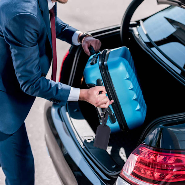 Reseidentifieringsetiketter, Personliggör bagage med PU-läder, integritetsskydd för dina resväskor och ryggsäckar, starka och hållbara