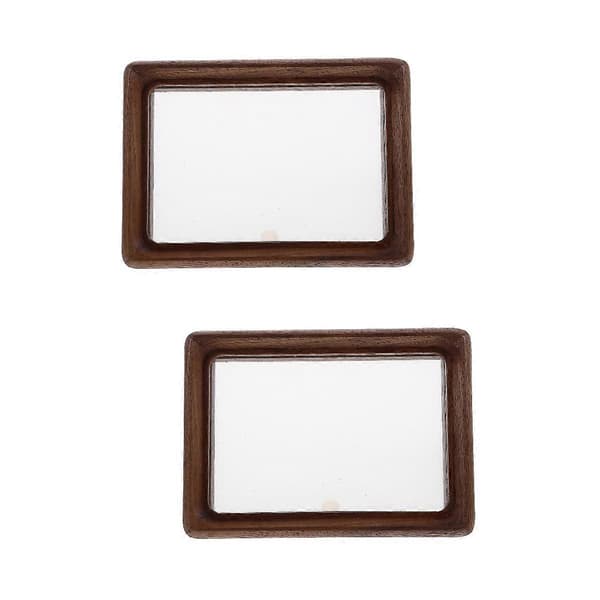 Fotoram i trä för bord, 2-pack mörkbrun