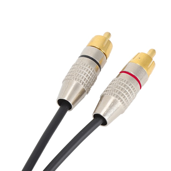 1 XLR-hona till 2 RCA-hanar ljudsplitterkabel för hemmabio och professionell ljudutrustning
