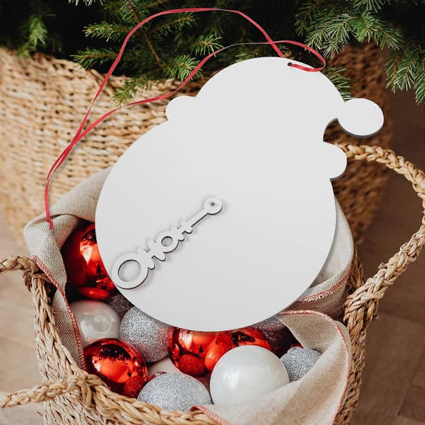 Akryl jul-adventskalenderklocka för 5 st julnedräkning