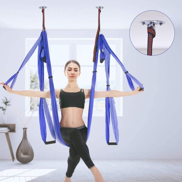 Aerial Yoga Swing Sæt, Yoga Hammock Flyvende Trapez Yoga Kit