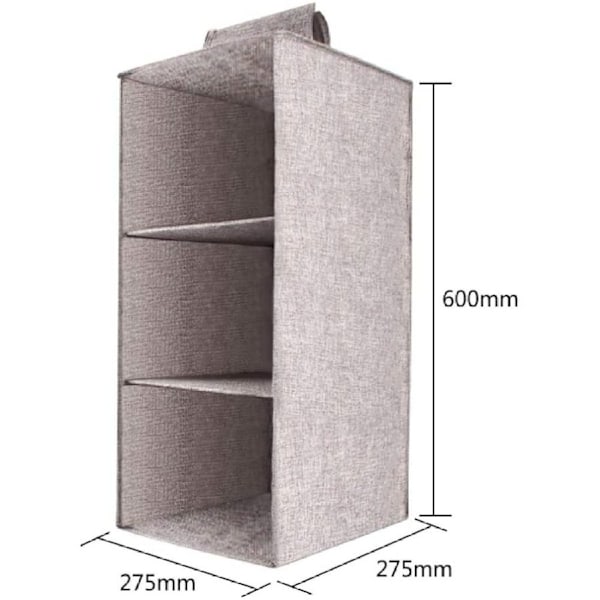 Hängande Tröjförvaring, Vikbara Garderobshyllor i Non-Woven Tyg, Utrymmesbesparande Design För Resor Och Hemanvändning, Bomullslinne Tyger Ger Styrka