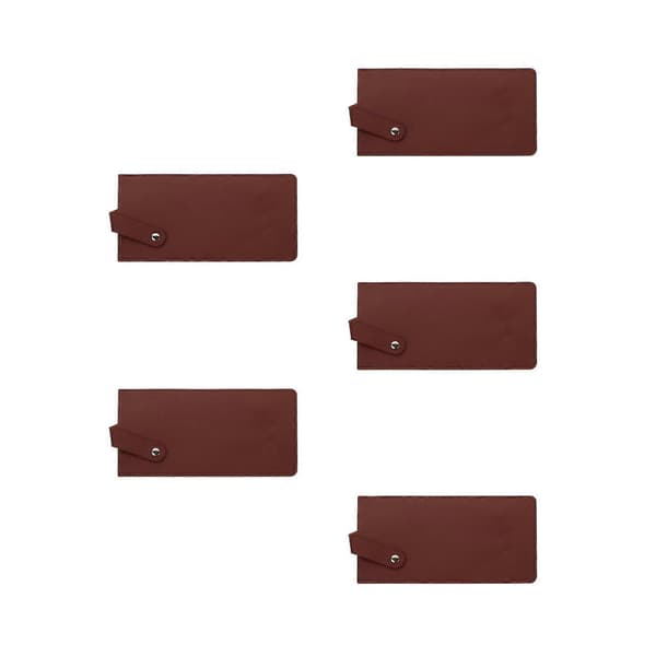 PU-skyddsfodral för köksredskap, 5-pack, brunt