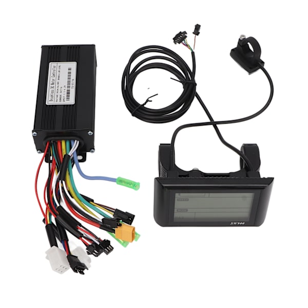 Elcykelmotorstyrenhet Kit 26A DC 24V 36V 48V Värmeavledning LCD-displaypanel Borstlös styrenhet för cykel