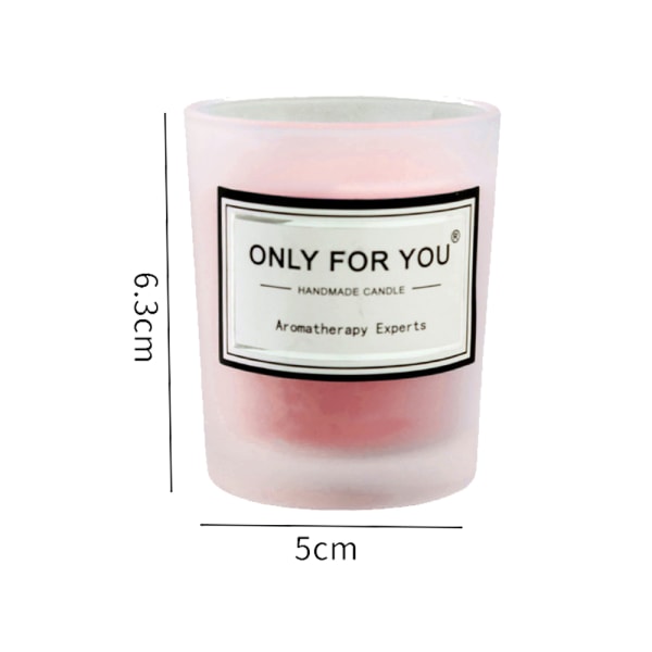 Blush Scented Jar Candle for HomeRelaxing Soy Wax Candles for