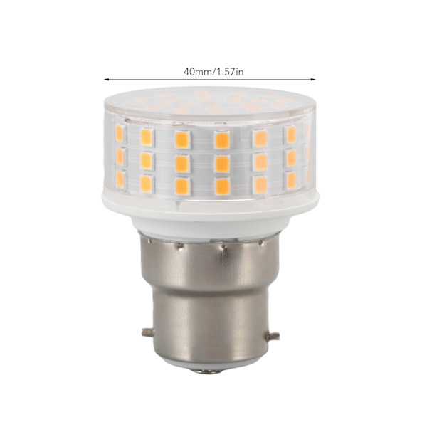 B22 LED Majslampe ABS 10W 1000LM Flimmerfri Energibesparende Lys til Loftbordskab AC 85‑265V Varm Hvid