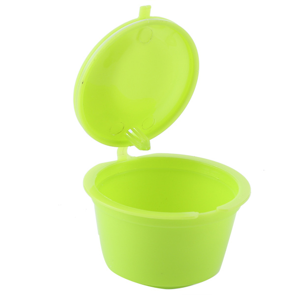 2Set Påfyllningsbara Kaffe Kapslar Återanvändbara Kaffe Filter Kopp med Borste Sked Set Passar för Dolce Gusto