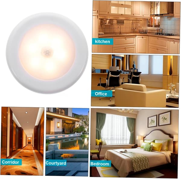 LED Menneskelig Sensor Lys Sensor Led Lysskap Sensor Lys USB Lys I Hybel Bevegelseslys Under Seng Bord Nattlys Leselys Hvit Abs