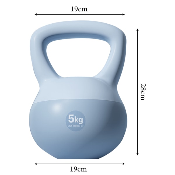 Mjuk Kettlebell för Kvinnor, Squatträningsprogram, 5kg Pot Dumbbell, Höftstyrketräning, Sandsäck Kettlebell, Fitness