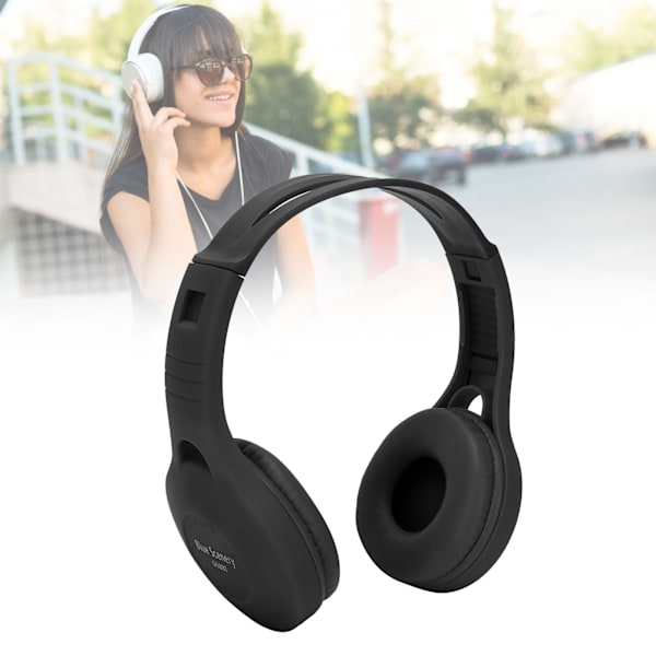 G58 Hovedmonteret Bluetooth-headset Bluetooth 5.0 Stereo Bluetooth-headset til sportsbrug (sort)