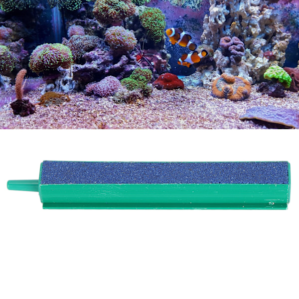 Akvarium Grön Luftsten Bubbla Släpp Mineralfilter Remsa Fisk Tank Luftsten Bar Längd 10cm / 3.9in