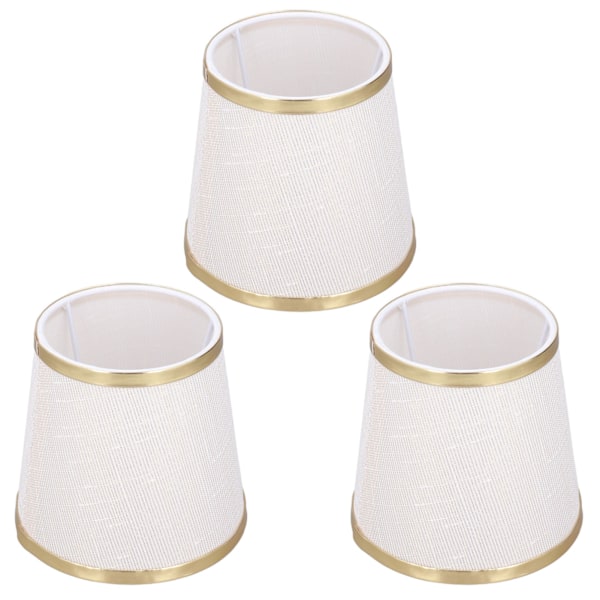 3PCS E14 Lampskärm Tunnform Bordslampa Skärm Meson Installation Tyg Sovrum Taklampa Skärm