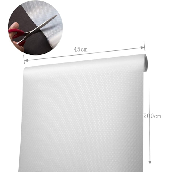 Köksbänkskydd, Premium Non-Adhesive EVA-plast för Kök, Badrum, Skåp, Förvaring, Skrivbord, Hyllmattor