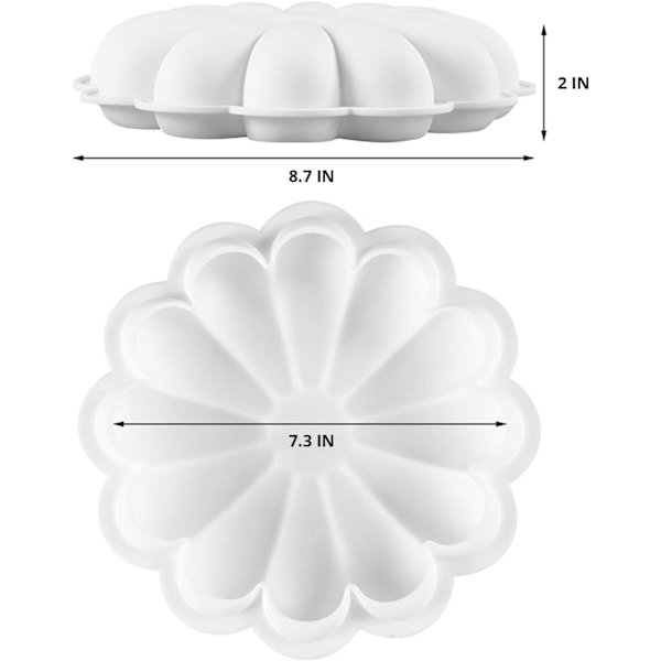 Läckagesäker Silikon Kakform, Flexibel & Non-Stick Bakform för Kakor, Choklad, Mousser, Geléer, Fondantformar, Enkel Lossning
