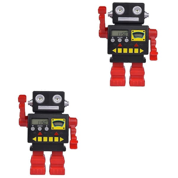 Söt robot-sparbössa med automatisk räkning, 2-pack
