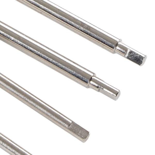 RC Front Rear Drive Shaft Replacement Steel RC CVD Axle med 8mm Messing Adapter for Traxxas 1/18 Bil Sølv