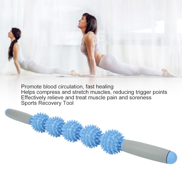 Fascia Blaster Light Blue Five Balls Muscle Massage Relaxation Roller Thorn Balls Cellulite Massager Sports Recovery Tool