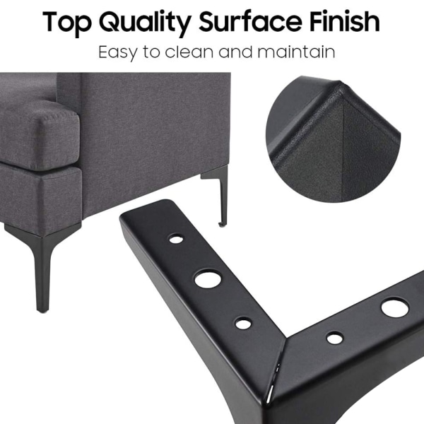 4Pak metalmøbler sofaben, moderne DIY-møbler