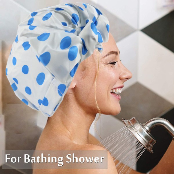 2 stk. badehætter til kvinder, vandtæt genanvendelig brusebad