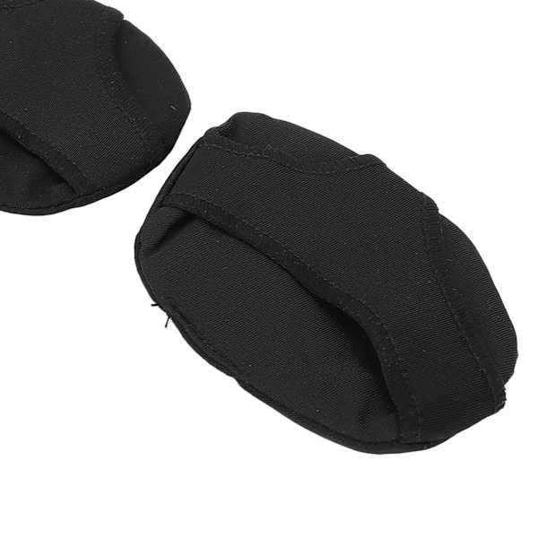 Forfodssko Indlægssåler Stof Fod Metatarsal Pads Massagepude til Fodpleje Sort