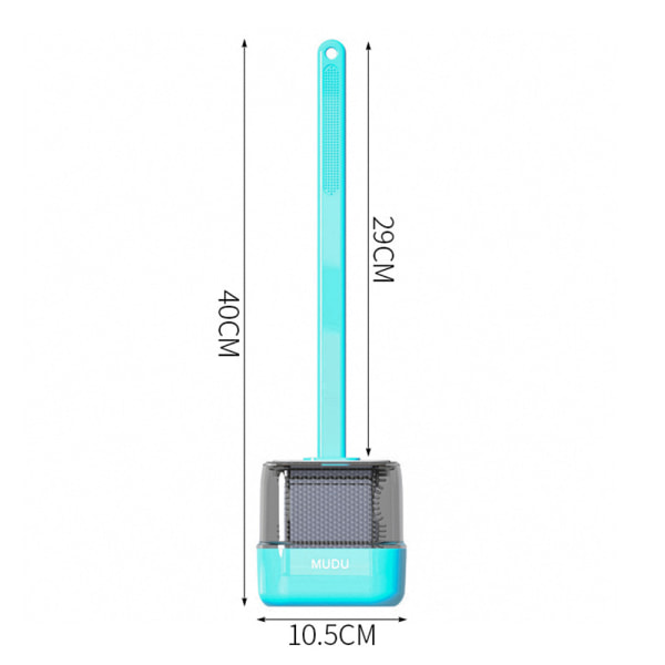 Silikontoalettborste och hållare, toalettborste och hållareToalett