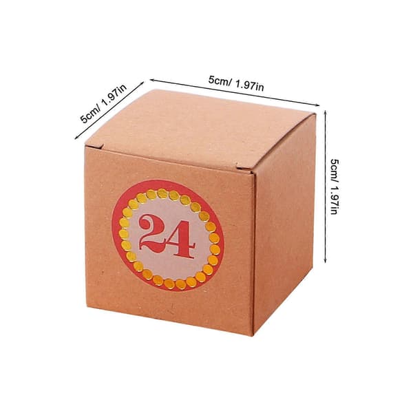 Jule-adventskalender med 2 sett à 24 skuffer