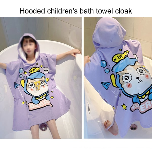 Hurtigtørkende badehåndkle barnebadehåndkle kappe baby hette