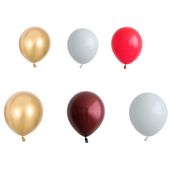 Glänsande Tjocka Ballonger, Olika Storlekar Latex Partyballonger, Metallisk Guldballong Idealisk för Partydekoration på Födelsedagar Bröllop Baby Shower