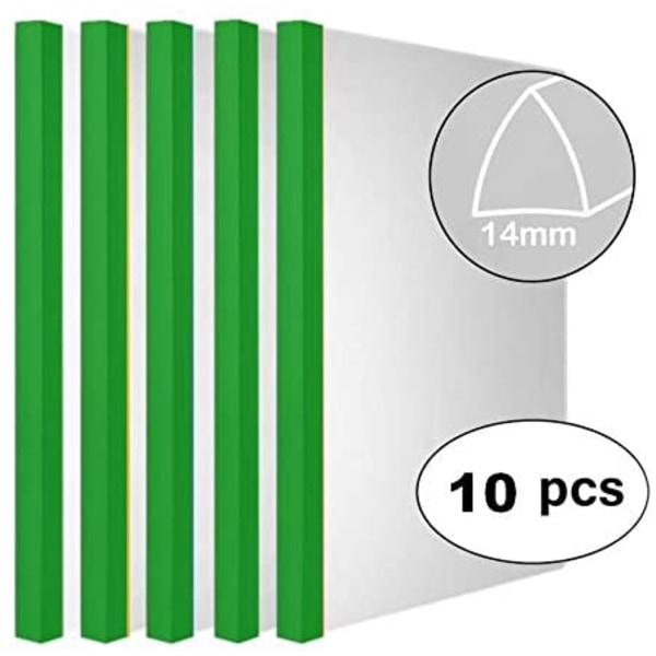 10 kpl monitoimikansio, A4, muovi, liukukiskolla, läpinäkyvä