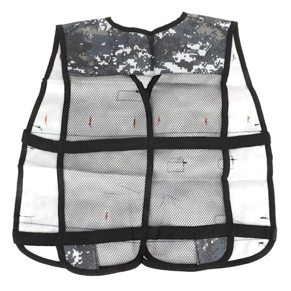 Børnespilholder Vest Oxford Klud Justerbar Børn Legetøj Clip Vest til Udendørs Eventyr Camouflage Grå