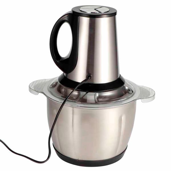 Elektrisk foodprocessor til kød, grøntsager og frugter, professionel kødhakker med multifunktionel foodprocessor, blade i rustfrit stål