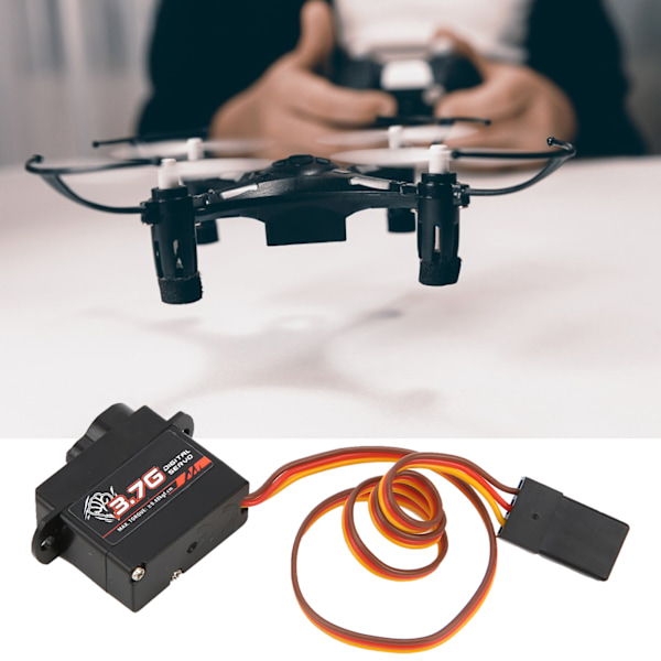 RC Digital Servo Set 3.7G Plastväxel Servo för 1/24 RC Bil Flygplan Fastvingade Helikoptrar