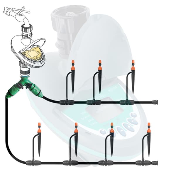 Sprinkler Timer, Programmerbar Droppbevattning Vattentimer, Automatisk Trädgårdsvattentimer Bevattningskontroller, Intelligent Bevattning