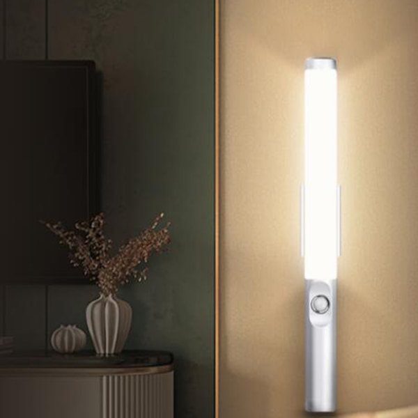 Snygg Design Skåpbelysning, Garderobsbelysning med 30 LEDs, 3000K Belysning & Högkapacitetsbatteri, Enkel Installation Trådlös för Inomhusutrymmen