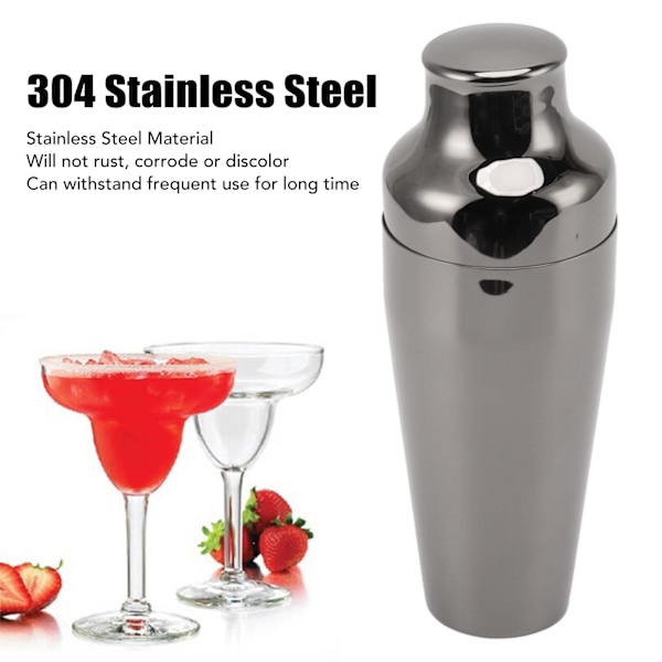 Cocktail Shaker Profesjonell Oppvaskmaskin Sikker Rustfritt Stål Drikkeblanding Shaker for Hjem Bar Bartending