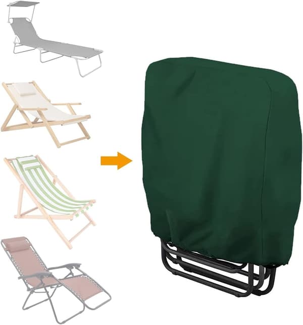 2-pack Oxford 210D Vattentäta Överdrag för Fällbara Vilstolar