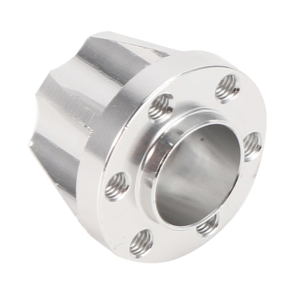 4 kpl 1,9 tuuman alumiiniseoksesta valmistettua hopeanväristä pyörän kuusiokolokeskiötä, jotka sopivat SCX10 1/10 RC-automalliin 17 mm