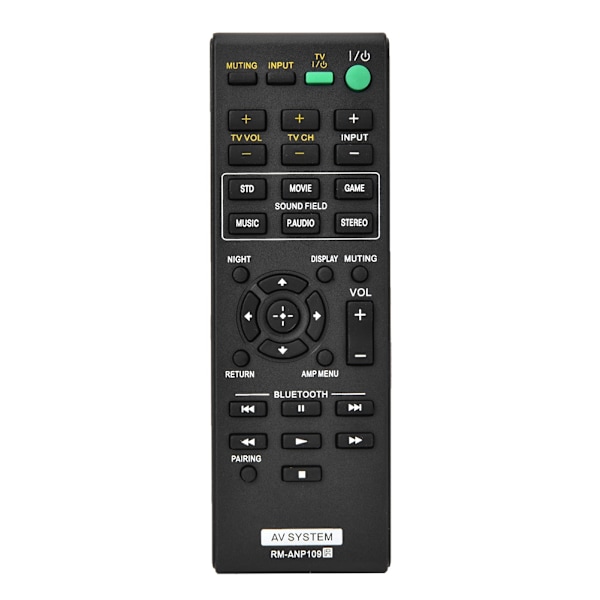 Smart TV AV-system fjärrkontroll för Sony RM-ANP109 för Ht CT260